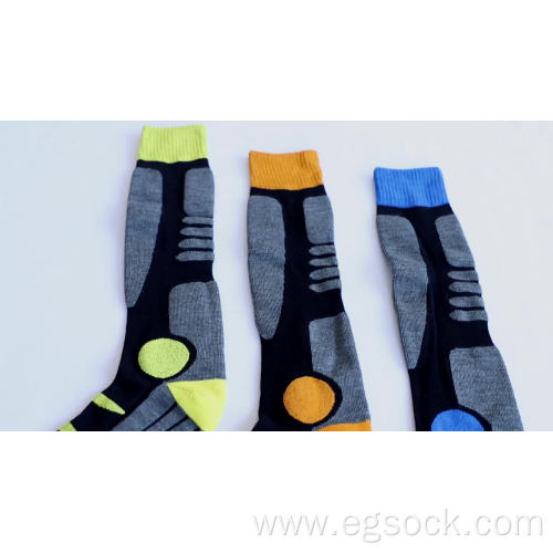 Merino wool knee high ski socks